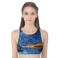 Majestic Lake Landscape Tank Bikini Top by GardenOfOphir