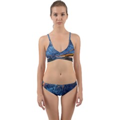 Majestic Lake Landscape Wrap Around Bikini Set by GardenOfOphir