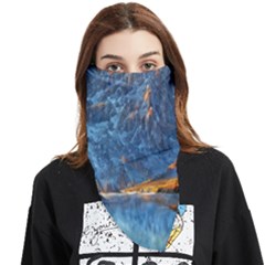 Majestic Lake Landscape Face Covering Bandana (triangle) by GardenOfOphir