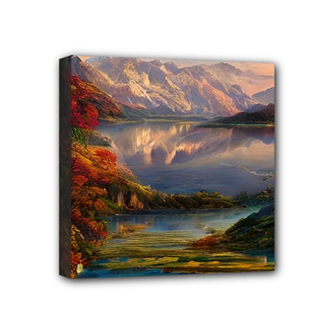 Summer Sunset Mini Canvas 4  X 4  (stretched) by GardenOfOphir