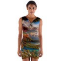 Summer Sunset Wrap Front Bodycon Dress View1