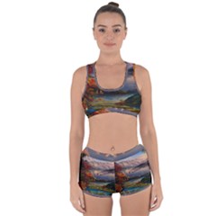 Summer Sunset Racerback Boyleg Bikini Set