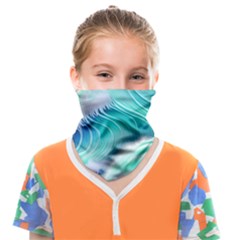 Stunning Pastel Blue Ocean Waves Face Covering Bandana (kids) by GardenOfOphir