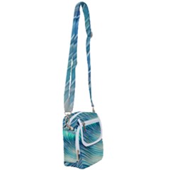 Pastel Ocean Waves Shoulder Strap Belt Bag by GardenOfOphir