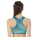 Pastel Ocean Waves Sports Bra with Border View2