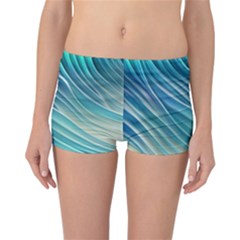 Pastel Ocean Waves Reversible Boyleg Bikini Bottoms by GardenOfOphir