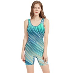 Pastel Ocean Waves Women s Wrestling Singlet by GardenOfOphir