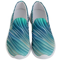 Pastel Ocean Waves Men s Lightweight Slip Ons by GardenOfOphir