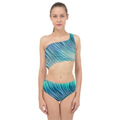 Pastel Ocean Waves Spliced Up Two Piece Swimsuit by GardenOfOphir