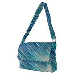 Pastel Ocean Waves Full Print Messenger Bag (m) by GardenOfOphir