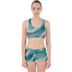 Beautiful Abstract Pastel Ocean Waves Work It Out Gym Set