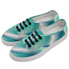 Beautiful Abstract Pastel Ocean Waves Women s Classic Low Top Sneakers by GardenOfOphir