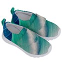 Beautiful Abstract Pastel Ocean Waves Kids  Velcro No Lace Shoes View3