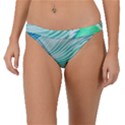 Pastel Abstract Waves Pattern Band Bikini Bottoms View1