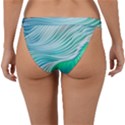 Pastel Abstract Waves Pattern Band Bikini Bottoms View2