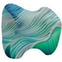 Pastel Abstract Waves Pattern Head Support Cushion View3