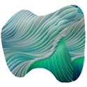 Pastel Abstract Waves Pattern Head Support Cushion View4