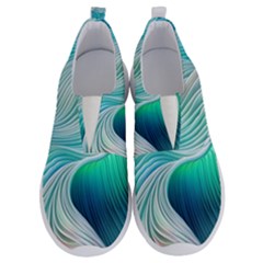 Pastel Abstract Waves Pattern No Lace Lightweight Shoes by GardenOfOphir