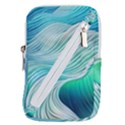 Pastel Abstract Waves Pattern Belt Pouch Bag (Large) View1