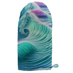 Pink Sky Blue Ocean Waves Microwave Oven Glove