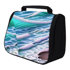 Shore Blue Ocean Waves Full Print Travel Pouch (small) by GardenOfOphir