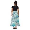 Pastel Blue Ocean Waves Iii Tiered Ruffle Maxi Skirt View4