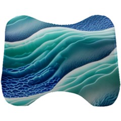 Pastel Beach Wave I Head Support Cushion by GardenOfOphir