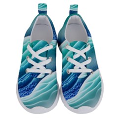 Pastel Beach Wave I Running Shoes by GardenOfOphir