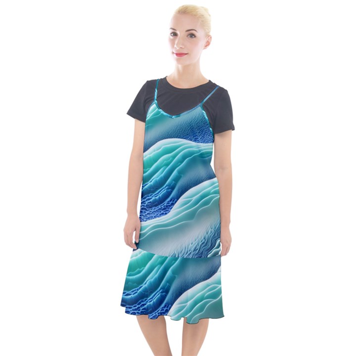 Pastel Beach Wave I Camis Fishtail Dress