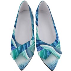 Pastel Beach Wave I Women s Bow Heels by GardenOfOphir