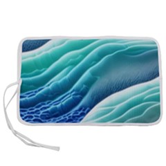 Pastel Beach Wave I Pen Storage Case (m) by GardenOfOphir