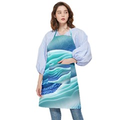 Pastel Beach Wave I Pocket Apron by GardenOfOphir