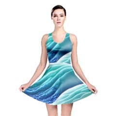 Pastel Beach Wave I Reversible Skater Dress by GardenOfOphir