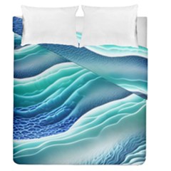 Pastel Beach Wave I Duvet Cover Double Side (queen Size) by GardenOfOphir