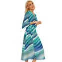 Pastel Beach Wave I Midsummer Wrap Dress View3