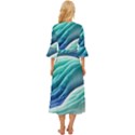 Pastel Beach Wave I Midsummer Wrap Dress View4