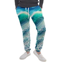 Pastel Beach Wave Men s Jogger Sweatpants by GardenOfOphir