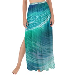 Pastel Beach Wave Maxi Chiffon Tie-up Sarong by GardenOfOphir