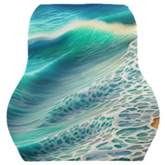 Pastel Beach Wave Car Seat Back Cushion  by GardenOfOphir