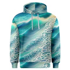 Pastel Beach Wave Men s Overhead Hoodie by GardenOfOphir