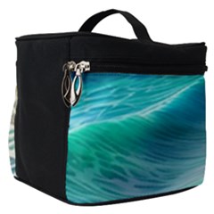 Pastel Beach Wave Make Up Travel Bag (small) by GardenOfOphir