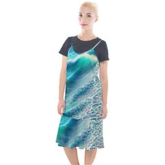 Pastel Beach Wave Camis Fishtail Dress by GardenOfOphir