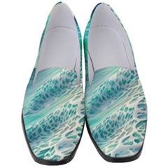 Pastel Beach Wave Women s Classic Loafer Heels by GardenOfOphir