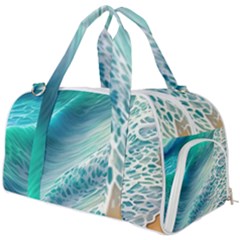 Pastel Beach Wave Burner Gym Duffel Bag by GardenOfOphir