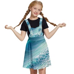 Pastel Beach Wave Kids  Apron Dress by GardenOfOphir