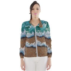 Abstract Waves Summertime On The Sea Women s Windbreaker by GardenOfOphir