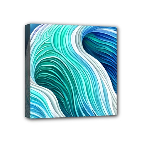 The Power Of The Ocean Iii Mini Canvas 4  X 4  (stretched) by GardenOfOphir