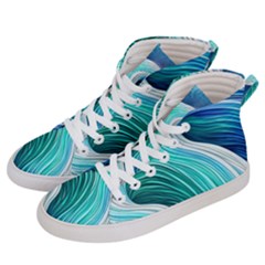 The Power Of The Ocean Iii Men s Hi-top Skate Sneakers by GardenOfOphir