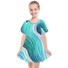 The Power Of The Ocean Iii Kids  Smock Dress by GardenOfOphir