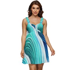 The Power Of The Ocean Iii Ruffle Strap Babydoll Chiffon Dress